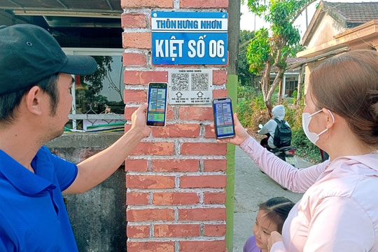 Số hóa bản đồ làng bằng mã QR