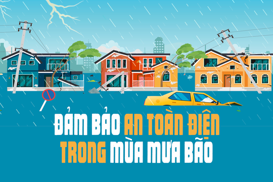 Chủ động đảm bảo an toàn điện trong mùa mưa bão