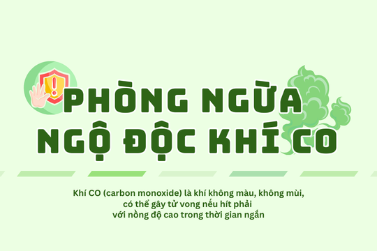 Phòng ngừa ngộ độc khí CO trong mùa mưa lũ