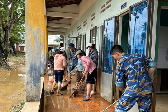 Các đơn vị, địa phương chung sức khắc phục hậu quả mưa lũ
