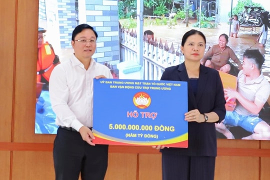 Ủy ban MTTQ thành phố Đà Nẵng thông báo tiếp nhận tiền và hàng cứu trợ khắc phục hậu quả mưa lũ