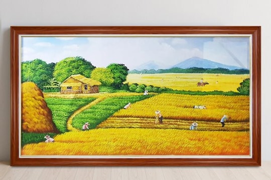 Top 5 bức tranh đồng quê lúa chín đẹp tại Siêu thị tranh treo tường AmiA