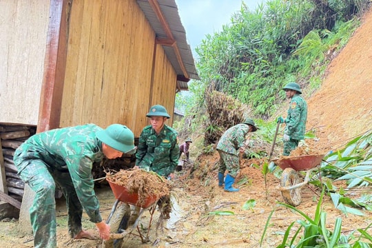 Xã biên giới La Êê làm tốt phương châm “4 tại chỗ” trong phòng, chống thiên tai