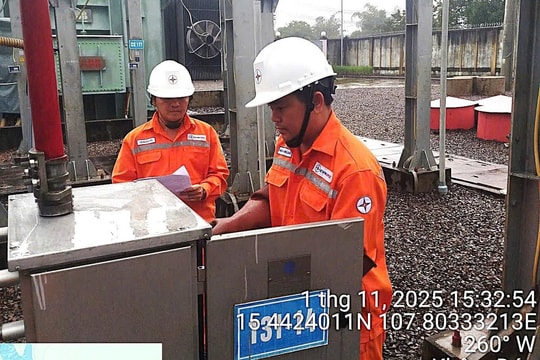 Hoàn thành khắc phục sự cố ngã cột điện 110kV tại Phước Sơn