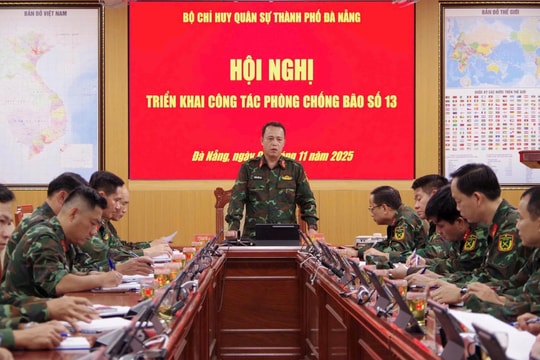 Bộ Chỉ huy Quân sự thành phố Đà Nẵng triển khai các biện pháp ứng phó bão số 13