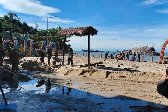 Cù Lao Chàm khẩn trương khắc phục hậu quả bão số 13