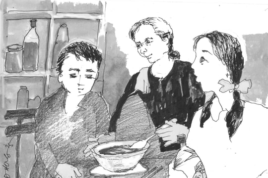 Mây trắng ngang trời