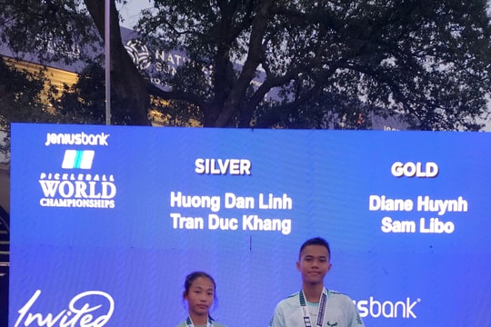 Tay vợt Đà Nẵng giành huy chương Bạc giải Pickleball trẻ thế giới