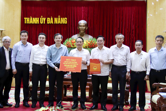 Học viện Chính trị quốc gia Hồ Chí Minh hỗ trợ Đà Nẵng 500 triệu đồng khắc phục hậu quả thiên tai