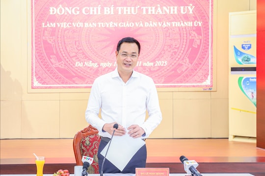 Bí thư Thành ủy Đà Nẵng Lê Ngọc Quang: Ban Tuyên giáo và Dân vận phải là “bộ não tư tưởng” và “cầu nối lòng dân”