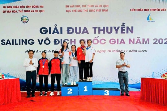 Đà Nẵng nhất toàn đoàn tại Giải đua thuyền Sailing vô địch quốc gia