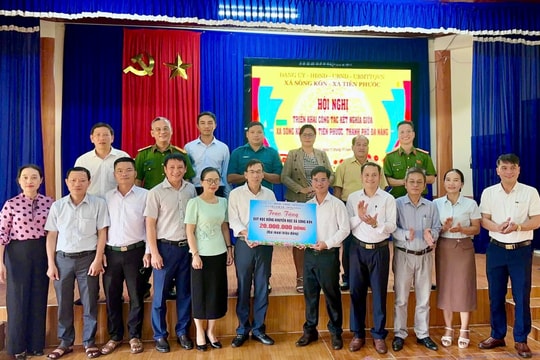 Xã Tiên Phước và xã Sông Kôn ký kết chương trình kết nghĩa