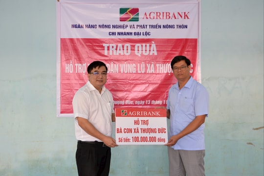 Cơ quan, doanh nghiệp hỗ trợ các địa phương khắc phục hậu quả mưa lũ