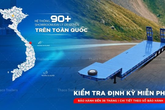 Thaco Trailers đồng hành cùng các doanh nghiệp vận tải hàng siêu trường, siêu trọng