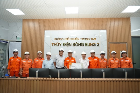 Thủy điện Sông Bung: Thăm, động viên người lao động vượt khó đảm bảo dòng điện an toàn, liên tục trong mùa mưa bão