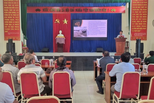 Xã Thăng An: Gần 70 chủ tàu, thuyền trưởng được phổ biến kiến thức pháp luật về khai thác thủy sản