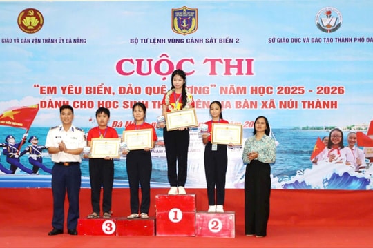 Sôi nổi cuộc thi “Em yêu biển, đảo quê hương” tại xã Núi Thành