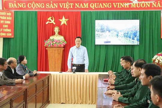 Bí thư Thành ủy Đà Nẵng Lê Ngọc Quang thăm, làm việc với Đồn Biên phòng Đắc Pring