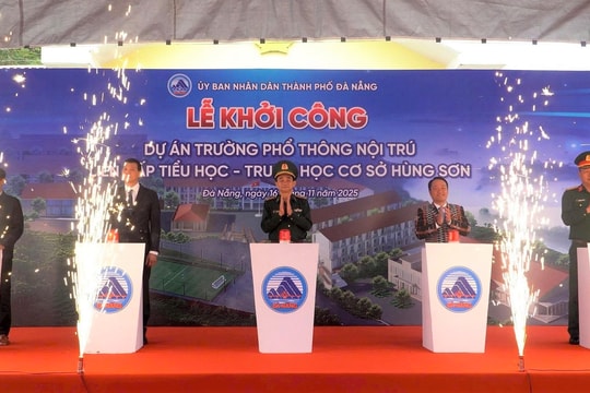 Khởi công dự án Trường Phổ thông nội trú liên cấp Tiểu học - THCS Hùng Sơn