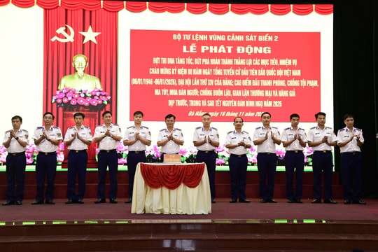 Vùng Cảnh sát biển 2 phát động đợt thi đua cao điểm chào mừng các sự kiện trọng đại của đất nước