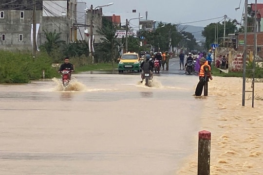 Lũ trên hệ thống sông Vu Gia - Thu Bồn có khả năng dâng lên lại