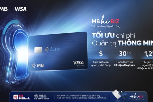 MB giới thiệu thẻ doanh nghiệp MB Visa Hi BIZ thông minh: quản trị tinh gọn, giao thương quốc tế