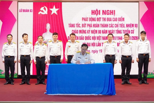 Lữ đoàn Công binh 83 phát động thi đua cao điểm chào mừng Đại hội đại biểu toàn quốc lần thứ XIV của Đảng