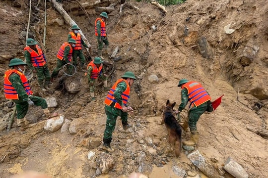Bộ đội Biên phòng thành phố Đà Nẵng đẩy nhanh tiến độ tìm kiếm nạn nhân mất tích ở Hùng Sơn