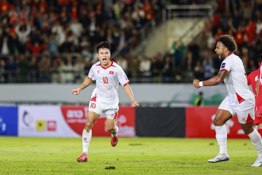 Tuấn Hải tỏa sáng với siêu phẩm, Việt Nam thắng Lào 2-0