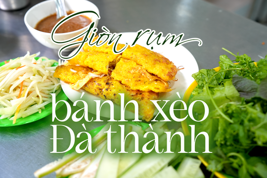 Giòn rụm bánh xèo Đà Thành