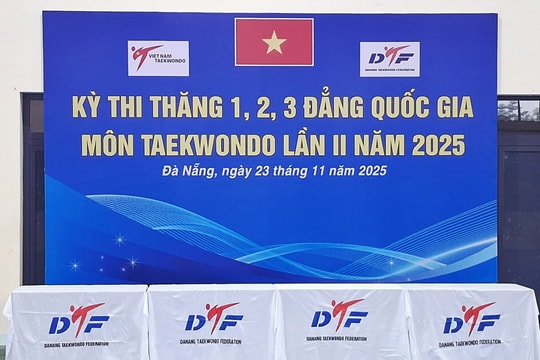 327 võ sinh Đà Nẵng thi thăng đẳng Taekwondo quốc gia