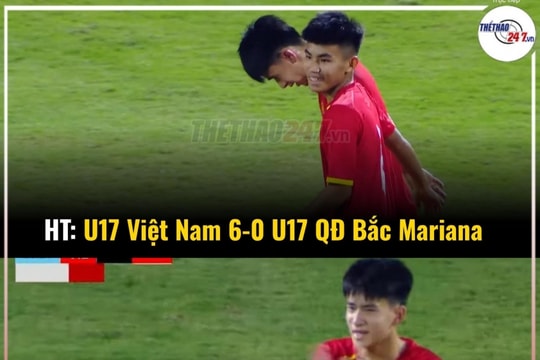 U17 Việt Nam thắng 14-0, AFC ca ngợi màn trình diễn áp đảo