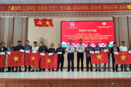 Tuyên truyền quy định IUU cho hơn 100 ngư dân xã Thăng An