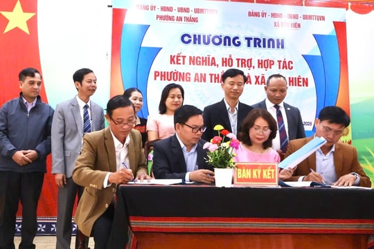 Phường An Thắng và xã Bến Hiên hợp tác, chia sẻ kinh nghiệm phát triển