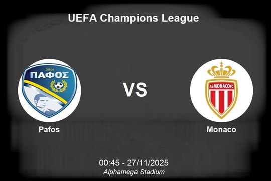 Nhận định Pafos vs Monaco - UEFA Champions League