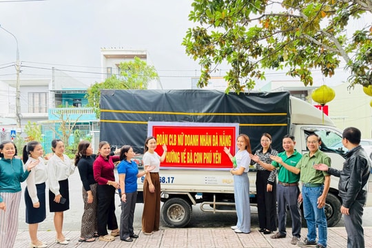 CLB Nữ doanh nhân Đà Nẵng vận động 10 tấn hàng hỗ trợ người dân vùng lũ tỉnh Đắk Lắk