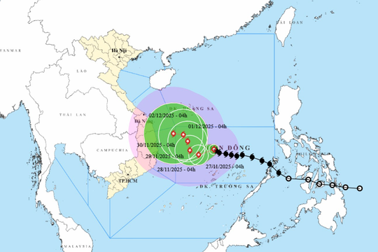 Đầu tháng 12 có khả năng xảy ra mưa lớn từ Đà Nẵng đến Lâm Đồng