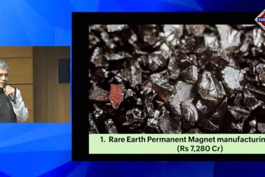 Ấn Độ đầu tư lớn cho sản xuất nam châm đất hiếm