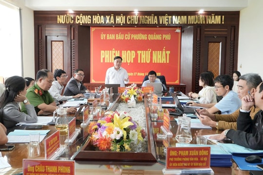 Ủy ban bầu cử phường Quảng Phú họp phiên thứ nhất