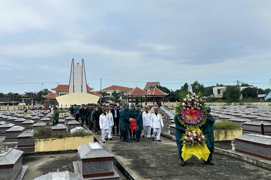 Xã Thăng An tổ chức Lễ truy điệu và an táng hài cốt liệt sĩ