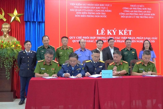Viện Kiểm sát nhân dân khu vực 2 ký kết quy chế phối hợp với các cơ quan liên ngành