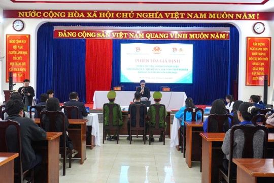 Đẩy mạnh giáo dục pháp luật cho thanh thiếu niên qua mô hình phiên tòa giả định