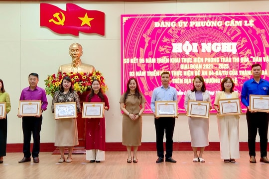 Phường Cẩm Lệ tuyên dương 17 tập thể xuất sắc trong phong trào thi đua “Dân vận khéo”