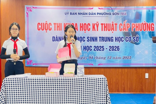 Phường Sơn Trà tổ chức Cuộc thi Khoa học kỹ thuật dành cho học sinh THCS