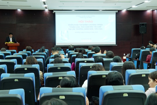 Hình thành thói quen phân loại rác cho học sinh