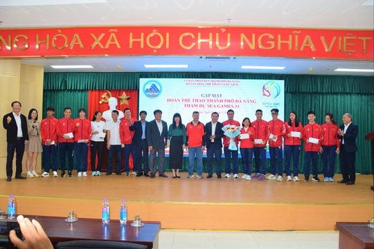 Gặp mặt, động viên đoàn thể thao Đà Nẵng dự SEA Games 33