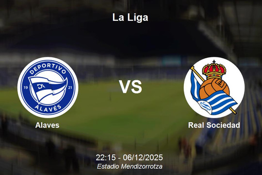 Nhận định Alaves vs Real Sociedad - La Liga: cửa khách
