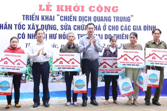 Phát huy tinh thần “Chiến dịch Quang Trung” hoàn thành xây mới, sửa nhà cho người dân trước Tết Nguyên đán 2026