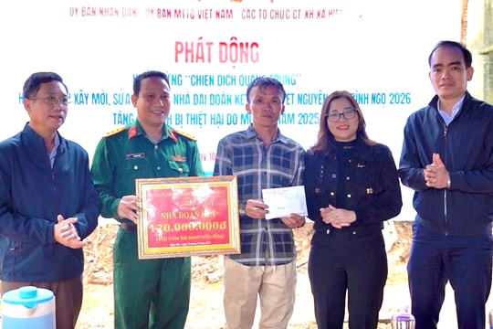 Xã Hiệp Đức khởi công xây dựng nhà ở cho hộ dân bị thiệt hại do thiên tai