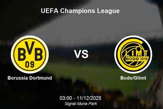 Nhận định Dortmund vs Bodo/Glimt - Champions League